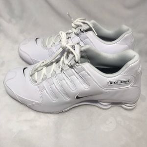 Nike Shox NZ EU Leather Shoes White-Black Men’s